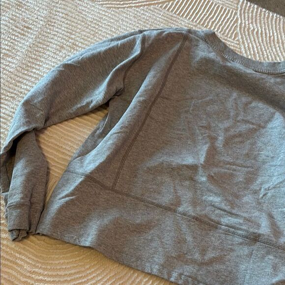 Calme by Johnny Was Gray Boxy Long Sleeve Sweatshirt - Picture 6 of 8